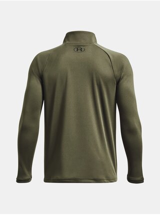 Khaki sportovní tričko Under Armour UA Tech 2.0 1/2 Zip