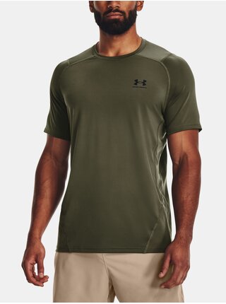 Khaki sportovní tričko Under Armour UA HG Armour Fitted SS