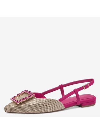 Růžovo-béžové dámské sandálky Tamaris 