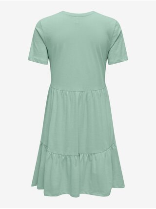 Svetlo zelené dámske basic šaty ONLY May