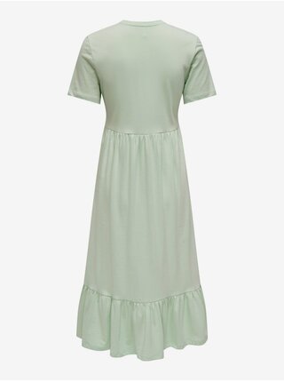 Svetlo zelené dámske basic midi šaty ONLY May