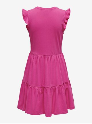 Tmavě růžové dámské basic šaty ONLY May