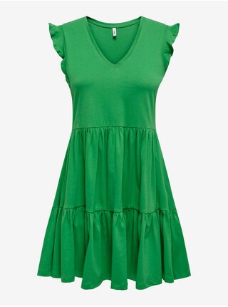 Zelené dámske basic šaty ONLY May