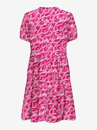 Růžové dámské vzorované šaty ONLY Nova