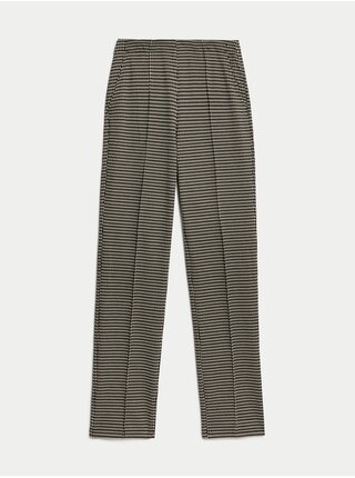 Hnědé dámské žerzejové kalhoty Marks & Spencer 