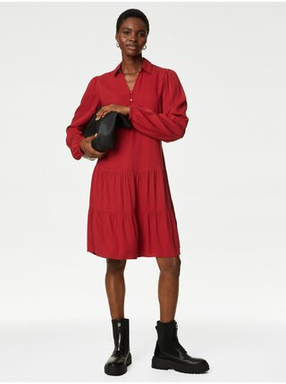 Červené dámske šaty Marks & Spencer