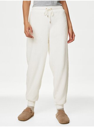 Krémové dámske pyžamové nohavice Marks & Spencer