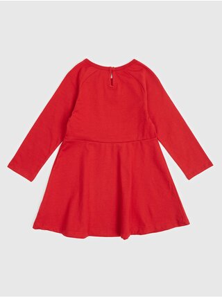 Červené dievčenské šaty s logom GAP