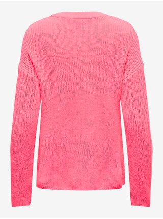 Ružový dámsky basic sveter ONLY Bella