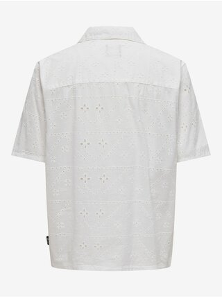 Bílá pánská vzorovaná košile ONLY & SONS Ron