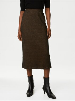 Čierna dámska trblietavá puzdrová sukňa Marks & Spencer