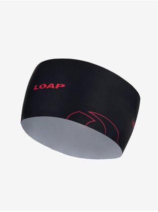 Červeno-černá pánská sportovní čelenka LOAP Zal  