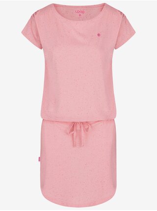 Růžové dámské letní šaty LOAP BURGET 