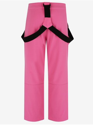 Růžové holčičí lyžařské softshellové kalhoty LOAP LOVELO 