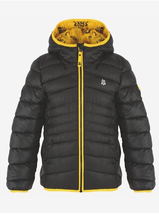 Čierna chlapčenská prešívaná zimná bunda LOAP INTERMO