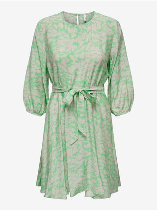 Světle zelené dámské vzorované šaty ONLY Celina