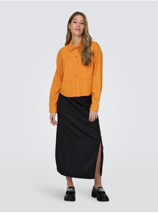 Oranžová dámská džínová bunda ONLY Drew