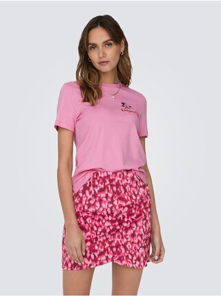 Ružové dámske tričko ONLY Kita
