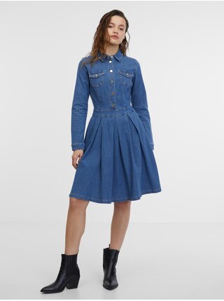 Modré dámske džínsové šaty ORSAY