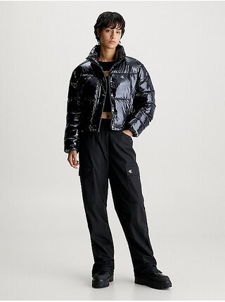 Čierna dámska prešívaná bunda Calvin Klein Jeans