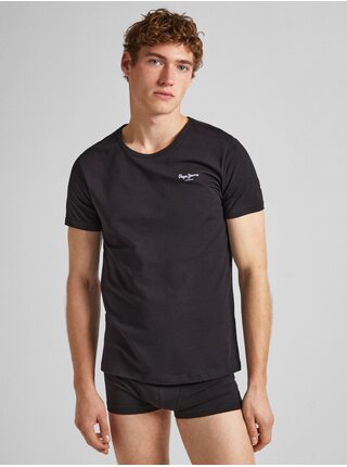 Súprava dvoch pánskych tričiek v čiernej farbe Pepe Jeans