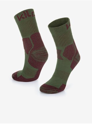 Khaki unisex outdoorové ponožky Kilpi ULTRA-U    