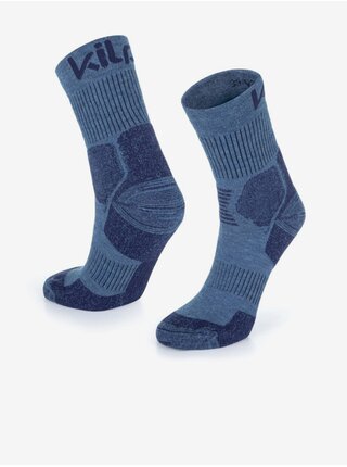 Modré unisex outdoorové ponožky Kilpi ULTRA-U   