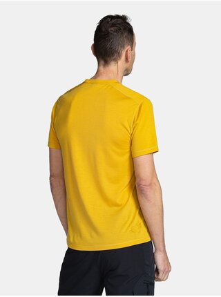 Žlté pánske športové tričko s potlačou Kilpi MERIN