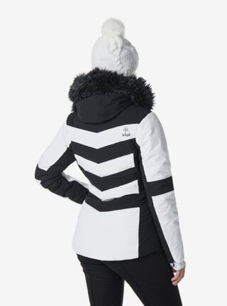 Černo-bílá dámská lyžařská bunda Kilpi Massima