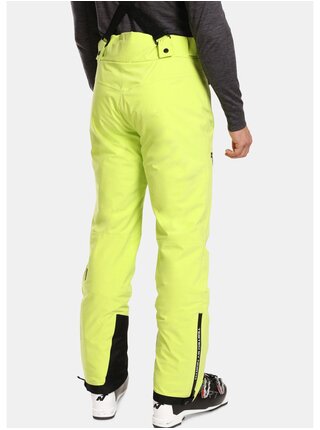 Neónovo zelené pánske lyžiarske nohavice Kilpi RAVEL