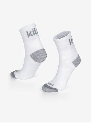 Šedo-bílé unisex ponožky Kilpi SPEED-U   