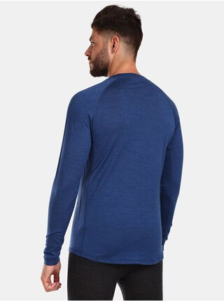 Tmavě modré pánské sportovní tričko z Merino vlny KILPI MAVORA TOP