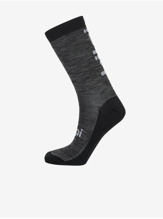 Černo-šedé unisex sportovní ponožky Kilpi BORENY
