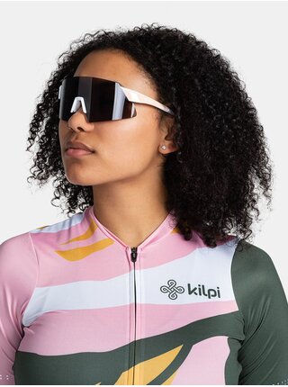 Světle růžové unisex sportovní sluneční brýle Kilpi Caraco