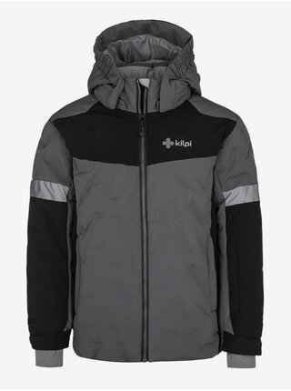 Čierno-sivá chlapčenská zimná bunda Kilpi TEDDY-JB