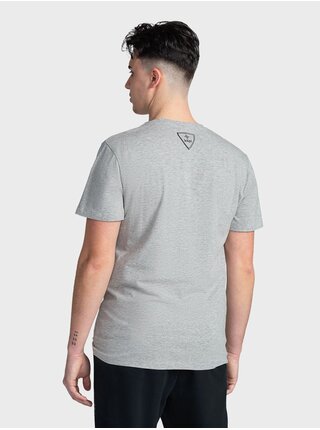 Světle šedé pánské tričko s potiskem Kilpi PORTELA