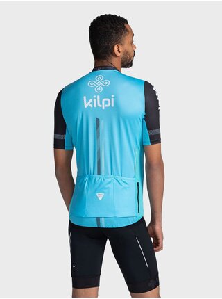 Svetlomodré pánske športové tričko na zips Kilpi CORRIDOR