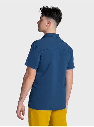 Tmavomodrá pánska športová košeľa s krátkym rukávom Kilpi BOMBAY