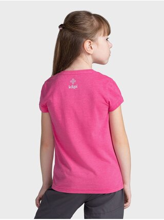 Tmavě růžové holčičí tričko s potiskem Kilpi MALGA