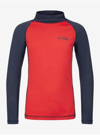 Modro-červené dětské termo tričko se stojáčkem Kilpi WILLIE