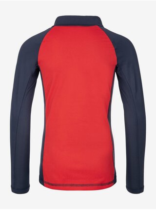 Modro-červené dětské termo tričko se stojáčkem Kilpi WILLIE