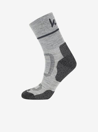 Svetlosivé športové unisex ponožky Kilpi STEYR