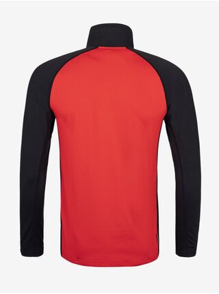 Čierno-červené pánske športové tričko so stojačikom Kilpi WILLIE