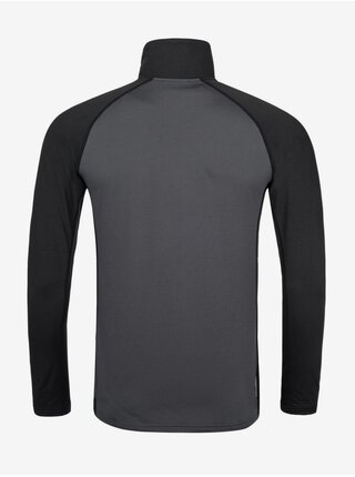 Černo-šedé pánské sportovní triko se stojáčkem Kilpi WILLIE