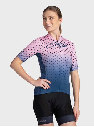 Modro-ružové dámske športové tričko na zips Kilpi RITAEL