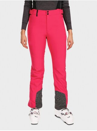 Tmavo ružové dámske softshellové lyžiarske nohavice Kilpi RHEA