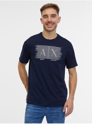 Tmavomodré pánske tričko Armani Exchange