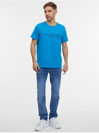 Modré pánske tričko Tommy Hilfiger