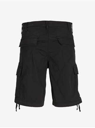 Černé pánské cargo kraťasy Jack & Jones Cole