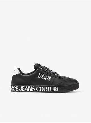 Černé pánské kožené tenisky Versace Jeans Couture Fondo Court 88 